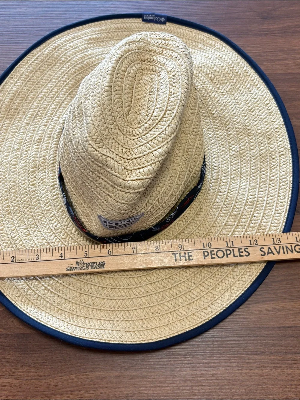 Columbia PFG Straw Sun Hat - Natural